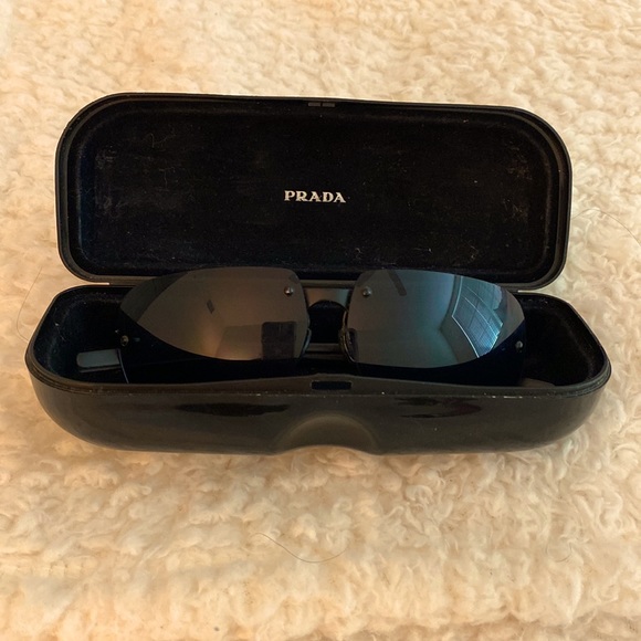PRADA lightweight aviators in black, 0S, never worn main image 5